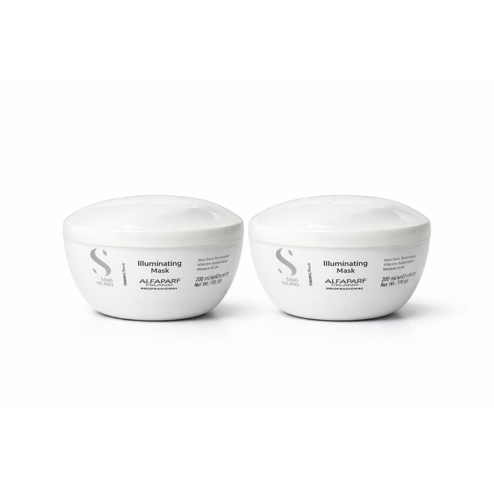 Alfaparf Semi Di Lino Illuminating Mask 2x 6.76 fl oz Shine Boost